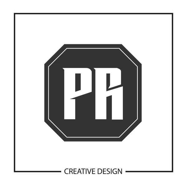 Diseño Inicial Plantilla Logotipo Carta — Archivo Imágenes Vectoriales