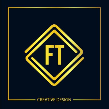 İlk Ft harf Logo tasarım şablonu