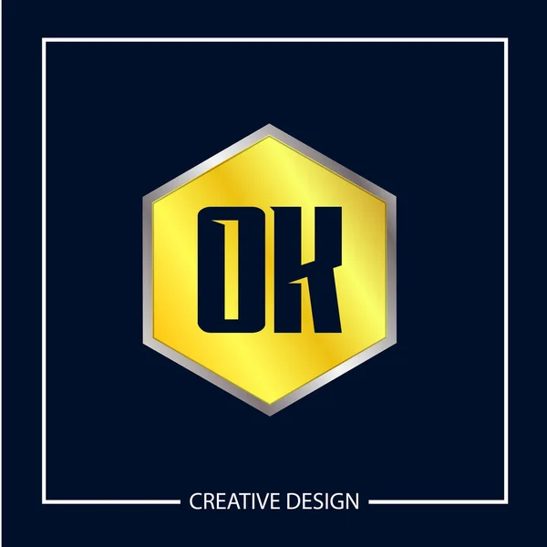 Alkuperäinen Kirjain Logo Malli Suunnittelu — vektorikuva