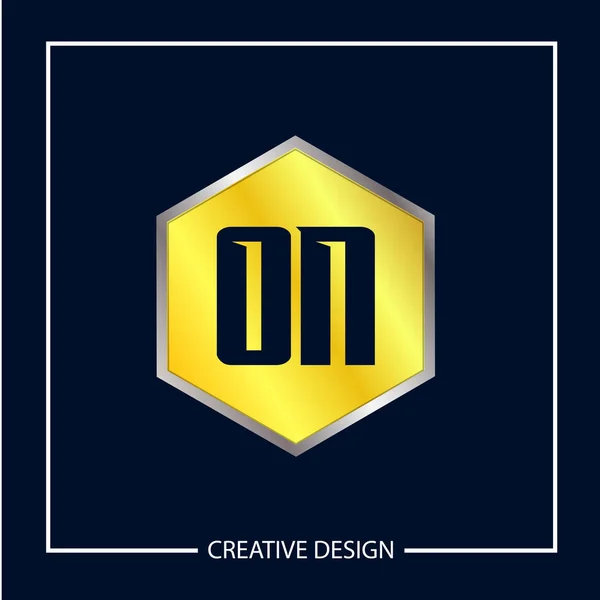 Lettre Initiale Sur Conception Modèle Logo — Image vectorielle