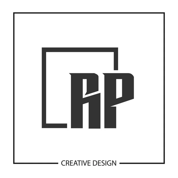 Carta Inicial Diseño Plantilla Logo — Archivo Imágenes Vectoriales