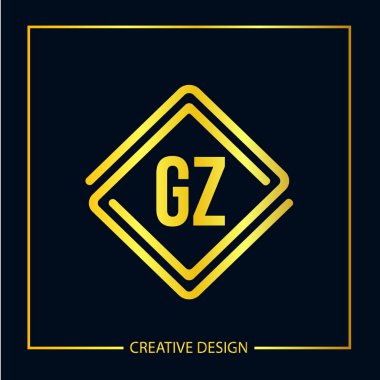 İlk Harf GA Logo Şablonu Tasarımı