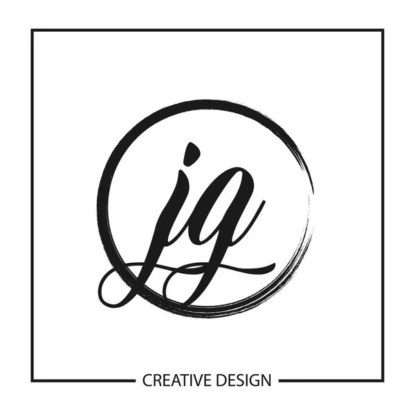 Lettre Initiale Modèle Logo Design — Image vectorielle