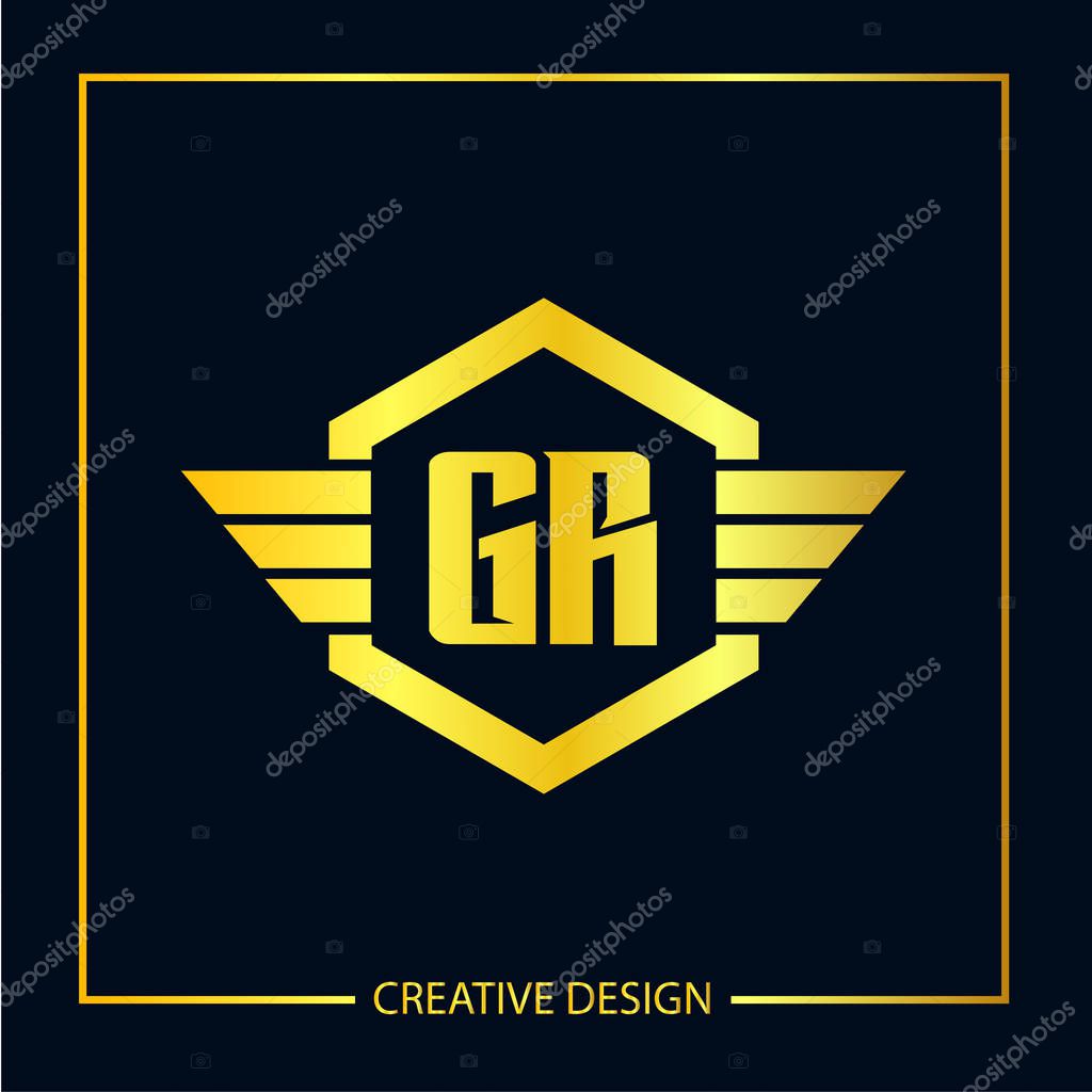 Initial Letter GR Logo Template Design