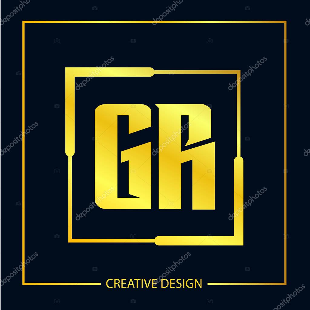 Initial Letter GR Logo Template Design