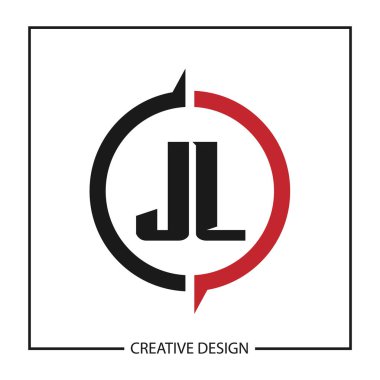 İlk Harf JL Logo Şablon Tasarımı