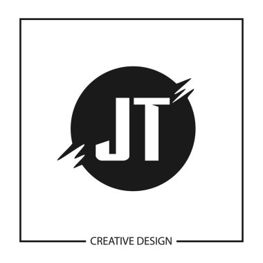 İlk harf Jt Logo tasarım şablonu