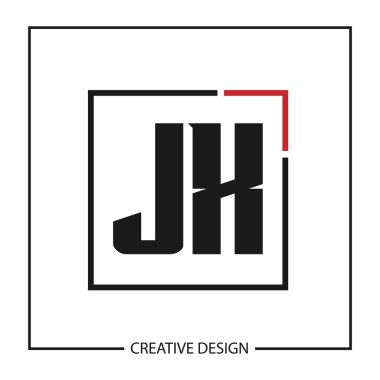 İlk harf Jx Logo tasarım şablonu