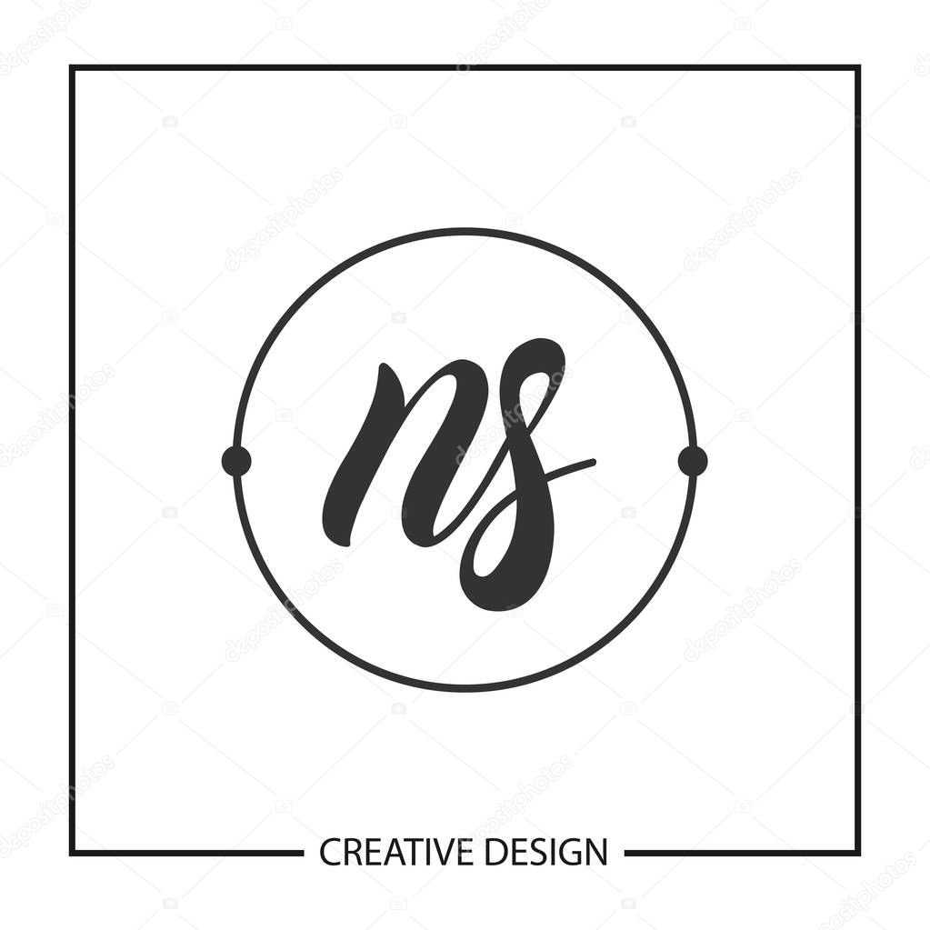 Initial Letter Ns Logo Template Design 227721586 Larastock