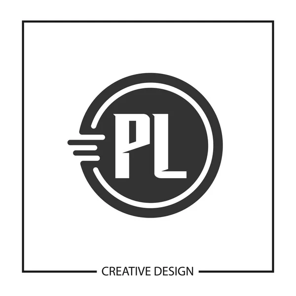 Carta Inicial Logo Plantilla Diseño Vector Ilustración — Archivo Imágenes Vectoriales