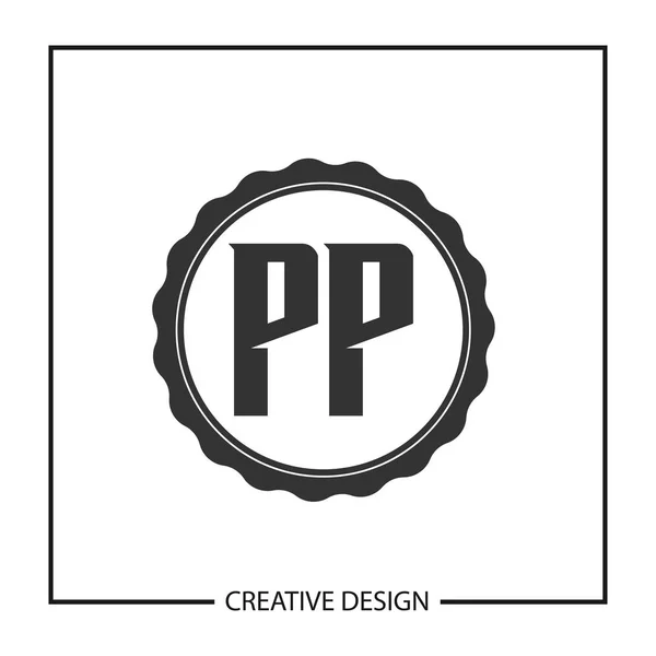 Carta Inicial Plantilla Logotipo Diseño Vector Ilustración — Archivo Imágenes Vectoriales