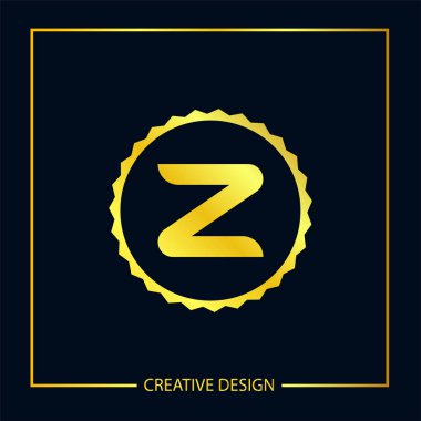 İlk harf Z Logo şablonu vektör tasarımı