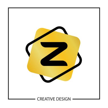 İlk harf Z Logo şablonu vektör tasarımı