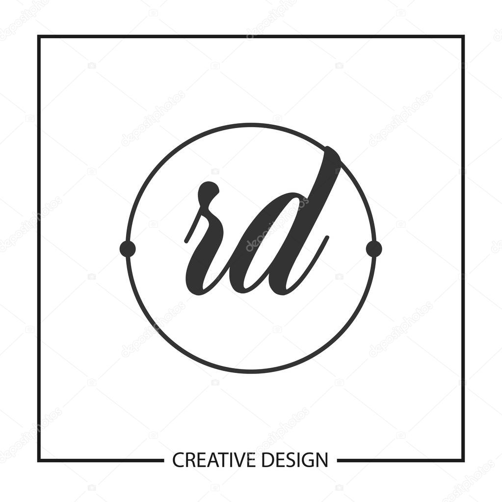 Initial Letter RD Logo Template Design Vector Illustration