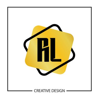 İlk harf Rl Logo şablonu tasarlamak vektör