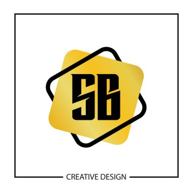 İlk mektup Sb Logo şablonu tasarlamak vektör