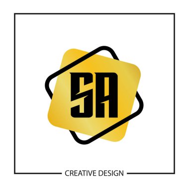 İlk harfi Sa Logo şablonu tasarlamak vektör