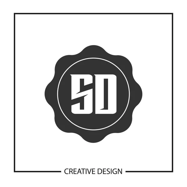 Letra inicial SD Logo Template Design Vector Illustration — Vector de stock