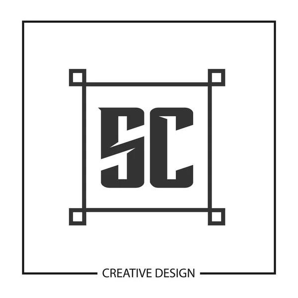 Lettre initiale Modèle de logo SC Illustration vectorielle de conception — Image vectorielle