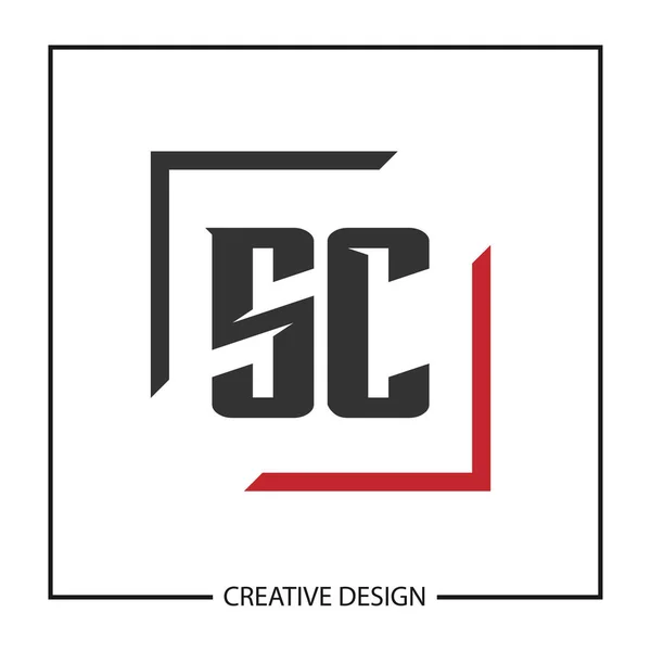 Letra inicial SC Logo Template Design Vector Illustration — Vector de stock