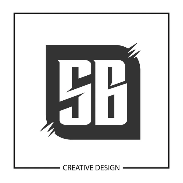 Eredeti levél Sb logó sablon Design vektor illusztráció — Stock Vector