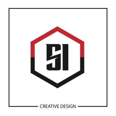 İlk harf Si Logo şablonu tasarlamak vektör