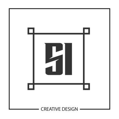 İlk harf Si Logo şablonu tasarlamak vektör