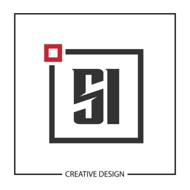 İlk harf Si Logo şablonu tasarlamak vektör