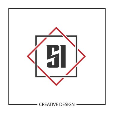 İlk harf Si Logo şablonu tasarlamak vektör