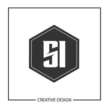 İlk harf Si Logo şablonu tasarlamak vektör