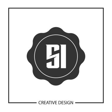 İlk harf Si Logo şablonu tasarlamak vektör