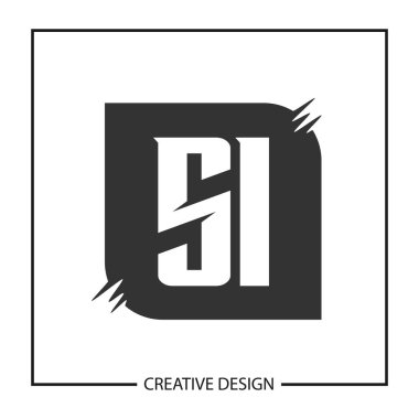 İlk harf Si Logo şablonu tasarlamak vektör