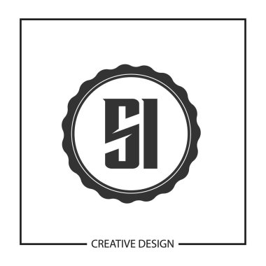 İlk harf Si Logo şablonu tasarlamak vektör