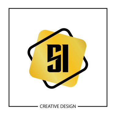 İlk harf Si Logo şablonu tasarlamak vektör