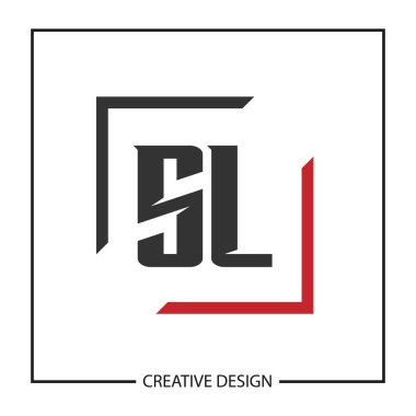 İlk harf Sl Logo şablonu tasarlamak vektör