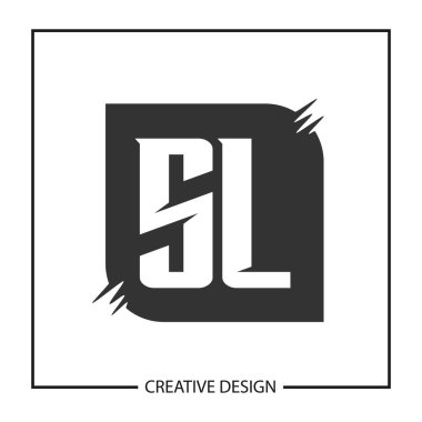 İlk harf Sl Logo şablonu tasarlamak vektör