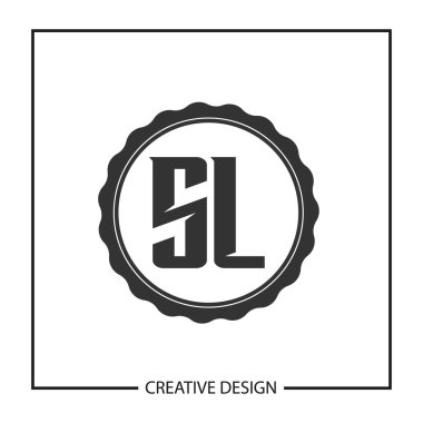 İlk harf Sl Logo şablonu tasarlamak vektör