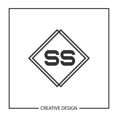 İlk harf Ss Logo şablonu tasarlamak vektör