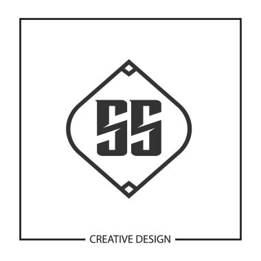 İlk harf Ss Logo şablonu tasarlamak vektör