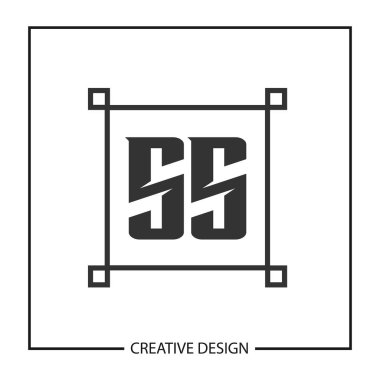 İlk harf Ss Logo şablonu tasarlamak vektör