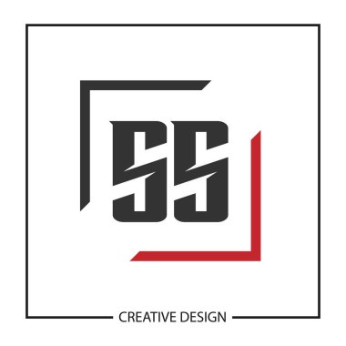 İlk harf Ss Logo şablonu tasarlamak vektör