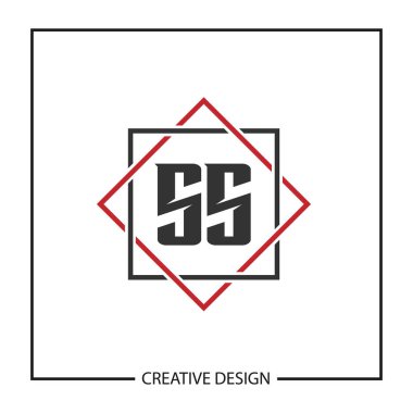 İlk harf Ss Logo şablonu tasarlamak vektör