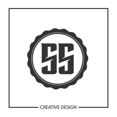 İlk harf Ss Logo şablonu tasarlamak vektör