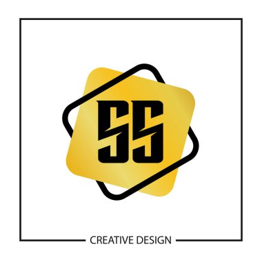 İlk harf Ss Logo şablonu tasarlamak vektör