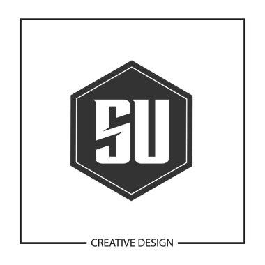 İlk harf Su Logo şablonu tasarlamak vektör