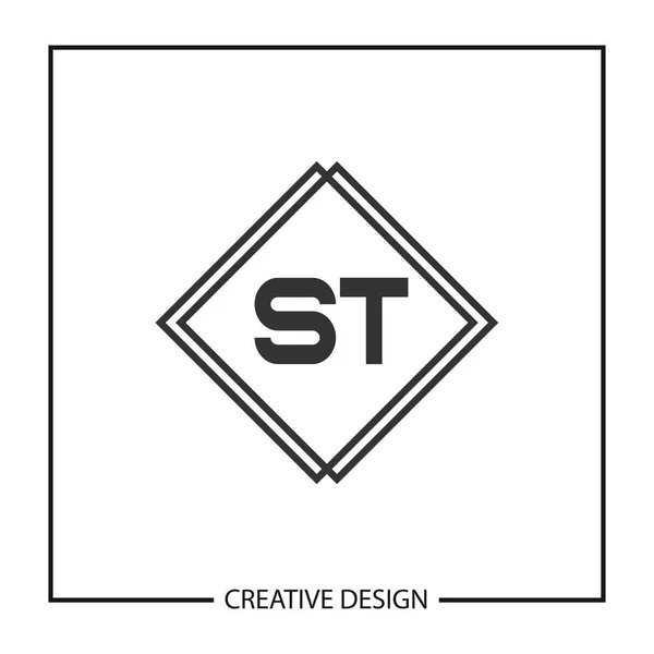 Inledande Brev Logotyp Mall Design Vektorillustration — Stock vektor