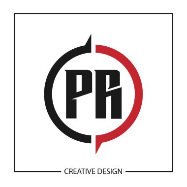İlk harf Pr Logo şablonu tasarlamak vektör