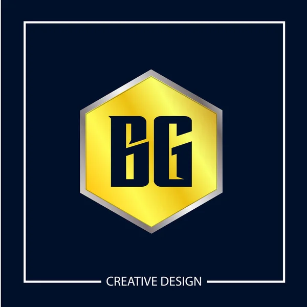 Начальное Письмо Логотип Шаблона Дизайн Вектора Иллюстрация — стоковый вектор