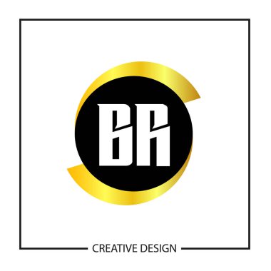 İlk harf Br Logo şablonu tasarlamak vektör