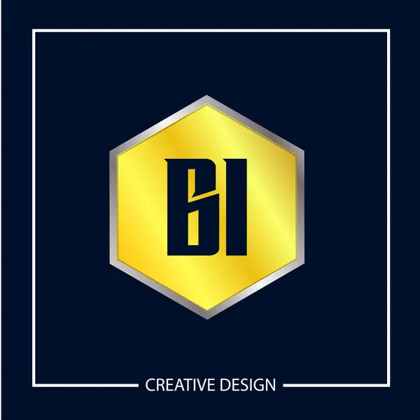 Lettera Iniziale Logo Modello Disegno Vettoriale Illustrazione — Vettoriale Stock